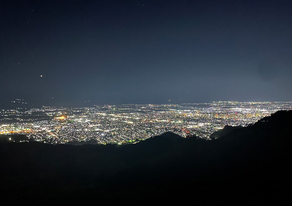 西蔵王公園の夜景 山形の看護師